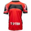 T-Shirt “Elastic” - red-black, size L (Size L, Color Red - Black)