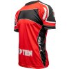 T-Shirt “Elastic” - red-black, size L (Size L, Color Red - Black)