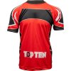 T-Shirt “Elastic” - red-black, size L (Size L, Color Red - Black)
