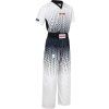 Kickboxing uniform “Grafic” (Farba White - Black, Veľ. 150)
