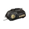 Backpack-Sportsbag-Dufflebag combination “WAKO” - 55 cm x 29 cm x 27 cm, black-gold (Color Black - Gold, Dimensions 55 cm x 29 cm x 27 cm)