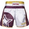 Thaibox-Shorts “STAR” (Farba White - Red, Veľ. M)