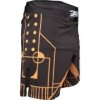 MMA-Shorts “BRAVE” - black-gold, size S (Size S, Color Black - Gold, Gloves cut Without Label)