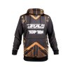 Hoodie “BRAVE” - black-gold, size XS (Size XS, Color Black - Gold, Gloves cut Without Label)