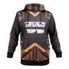 Hoodie “BRAVE” - black-gold, size XS (Size XS, Color Black - Gold, Gloves cut Without Label)