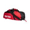 Backpack-Sportsbag-Dufflebag combination “Hexagon” - 55 cm x 29 cm x 27 cm, black-red (Color Black - Red, Dimensions 55 cm x 29 cm x 27 cm)