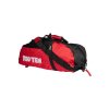 Backpack-Sportsbag-Dufflebag combination “Hexagon” - 55 cm x 29 cm x 27 cm, black-red (Color Black - Red, Dimensions 55 cm x 29 cm x 27 cm)