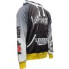 Hoodie “Vikings” - black-white, size S (Size S, Color Black - White)