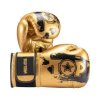 Boxing gloves “Power Ink Golden Star” - white-gold, 10 oz (Color White - Gold, Gloves weight 10 oz, Gloves cut Standard)