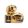 Boxing gloves “Power Ink Golden Star” - white-gold, 10 oz (Color White - Gold, Gloves weight 10 oz, Gloves cut Standard)