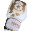 Boxing gloves “Power Ink Golden Star” - white-gold, 10 oz (Color White - Gold, Gloves weight 10 oz, Gloves cut Standard)