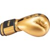 Boxing gloves “Power Ink Golden Star” - white-gold, 10 oz (Color White - Gold, Gloves weight 10 oz, Gloves cut Standard)
