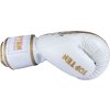 Boxing gloves “Power Ink Golden Star” - white-gold, 10 oz (Color White - Gold, Gloves weight 10 oz, Gloves cut Standard)