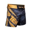 MMA Shorts “Black Force” Camouflage - black-black, size S (Size S, Color Black - Black, Gloves cut Without Label)