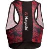 Sports Bra „Flowers“-black-red-XS (Size XS, Color Black - Red)