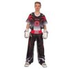 Kickboxing uniform “Future” for Kids - size 130 = 130 cm, white-black (Size 130, 130 cm, Color White - Black)