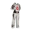 Kickboxing uniform “Future” for Kids - size 130 = 130 cm, white-black (Size 130, 130 cm, Color White - Black)