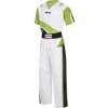 Kickboxing uniform “Urban Arts” - white-green, size 130 (Size 130, Color White - Green, Gloves cut Without Label)