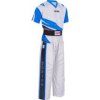 Kickboxing uniform “Urban Arts” - white-green, size 130 (Size 130, Color White - Green, Gloves cut Without Label)