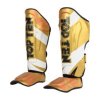 Shin- and Instep Guard “Urban Arts” - gold-white, size M (Size M, Color Gold - White, Gloves cut Without Label)