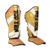 Shin- and Instep Guard “Urban Arts” - gold-white, size M (Size M, Color Gold - White, Gloves cut Without Label)