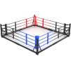 Boxing ring, flat ring, foldable “Take-out” - size 5x5m (Dimensions 5 m x 5 m, Gloves cut Without Label)