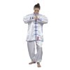 Tai Chi/Wushu Uniform - white, size 160 cm (Color White, Size 160 cm)
