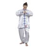 Tai Chi/Wushu Uniform - white, size 160 cm (Color White, Size 160 cm)