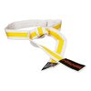 Karate belt “KAMPFKATZEN” two-tone (Farba White - Yellow)