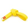 Karate belt - yellow, size 220 cm (Color Yellow, Size 220 cm, Gloves cut Without Label)