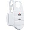 hayashi children body protector u 14 wkf white 357 a left