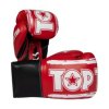 Boxing gloves “RoundUP” - 8 oz, red-white (Color Red - White, Gloves weight 8 oz)