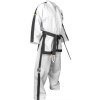 Taekwon-Do Instructor Dobok “Premium Gold” (4th - 6th Dan) (ITF approved) - white, size 160 cm (Color White, Size 160 cm)