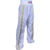 Kickboxing pants “Mesh” for Kids - size 130 = 130 cm, white-gold (Size 130, 130 cm, Color White - Gold)