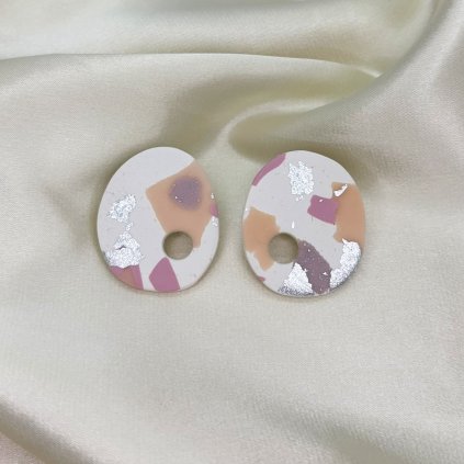 straka nausnice handmade polymer polymerova hmota straka rucna praca limitovana kolekcia