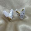 straka nausnice handmade polymer polymerova hmota straka rucna praca zlata strieborna kolekcia