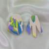 straka nausnice handmade polymer polymerova hmota straka rucna praca limitovana farebna kolekcia