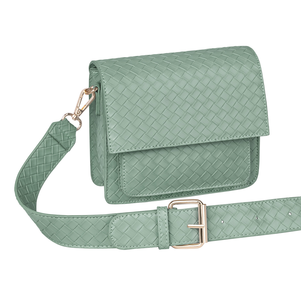 Zelená crossbody kabelka