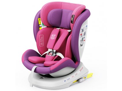 Autosedačka TWT Plus iSIZE BUF BOOF UnicornPink s otočným Isofixem o 360 stupňů od 0 do 36 kg 40-150 cm