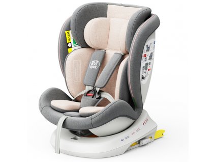Autosedačka TWT Plus iSIZE BUF BOOF Pink s otočným Isofixem o 360 stupňů od 0 do 36 kg 40-150 cm