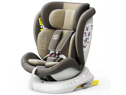 Autosedačka TWT Plus iSIZE BUF BOOF LightBrown s otočným Isofixem o 360 stupňů od 0 do 36 kg 40-150 cm