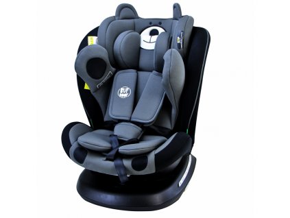Autosedačka TWT Plus iSIZE BUF BOOF UrsBlack s otočným Isofixem o 360 stupňů od 0 do 36 kg 40-150 cm