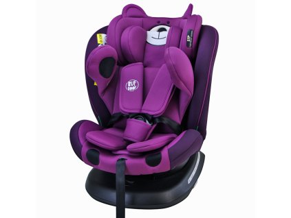Autosedačka TWT Plus iSIZE BUF BOOF UrsPurple s otočným Isofixem o 360 stupňů od 0 do 36 kg 40-150 cm