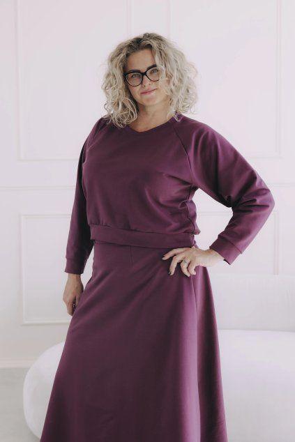 mikina mosi bordo plus