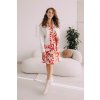 Outlet - Šaty Thaba Red Abstract