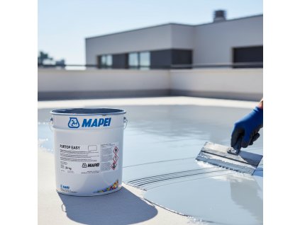 MAPEI Purtop Easy Jednozložková polyuretánová tekutá hydroizolačná membrána pre strechy, terasy a balkóny Farba Šedá, Balenie 15 kg edited 1