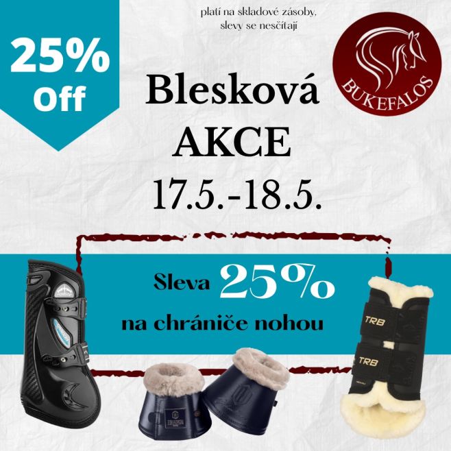 Máme pro vás rychlo akci na chrániče nohou pro koně 🤩 Pouze do pondělí platí sleva 25% na všechny kamaše a zvony ✨ Sleva...
