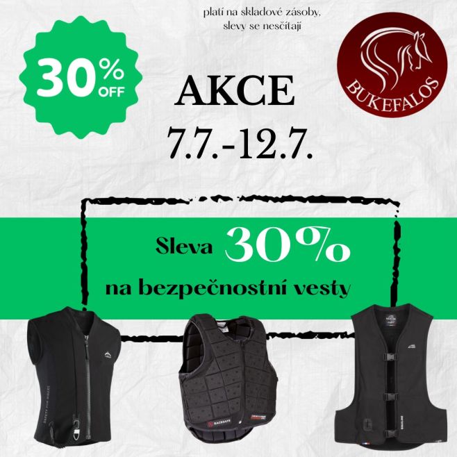 Akcí na tento týden je sleva 30% na bezpečnostní vesty 🤩 Platí na prodejně i na e-shopu bukefalos.cz #akce #bukefalos...