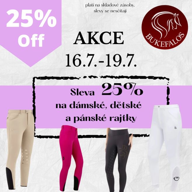 Akcí na tento týden je 25% na rajtky😍 Platí na prodejně i e-shopu Bukefalos.ch