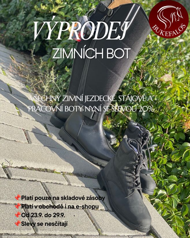 Výprodej zimních bot❄️🐴 Začíná se ochlazovat a hledáte teplé boty? Přijďte se podívat na jakýkoliv druh zateplených bot✨...